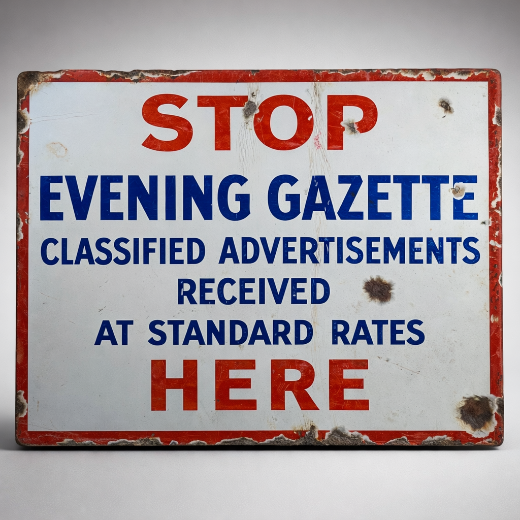 Evening Gazette Stop Sign