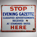 Evening Gazette Stop Sign