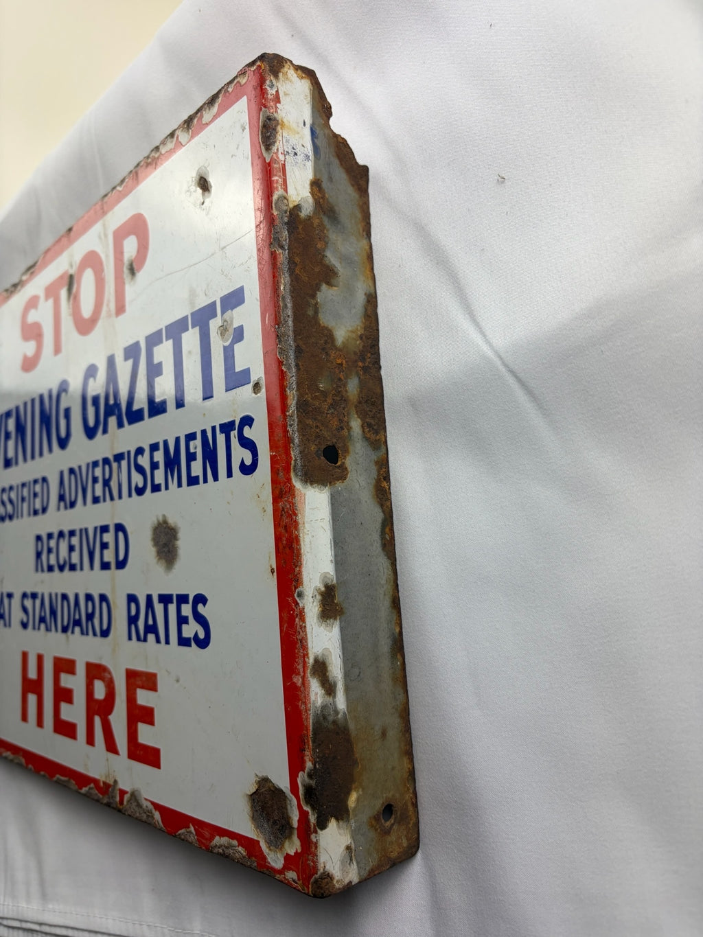 Evening Gazette Stop Sign