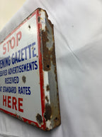 Evening Gazette Stop Sign