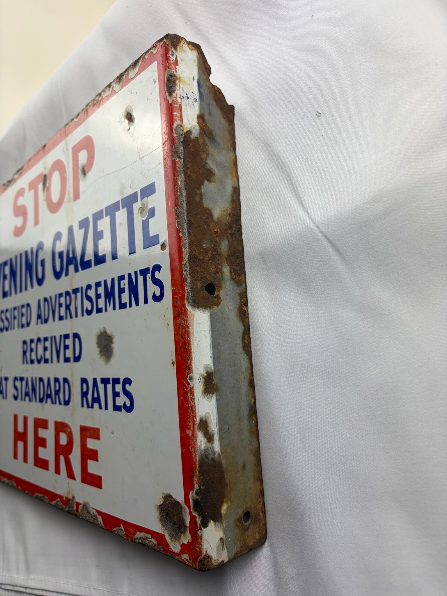Evening Gazette Stop Sign