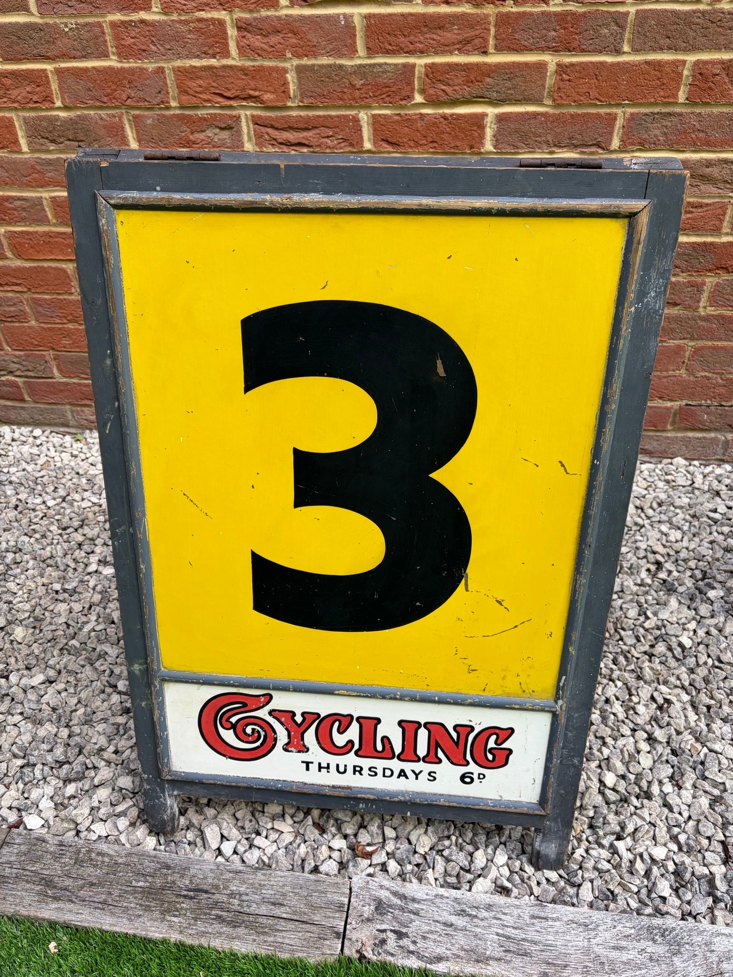 A complete set of Cycling Magazine sponsored Velodrome lap boards