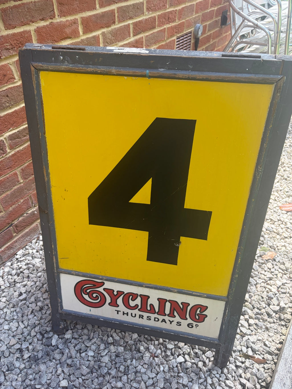 A complete set of Cycling Magazine sponsored Velodrome lap boards