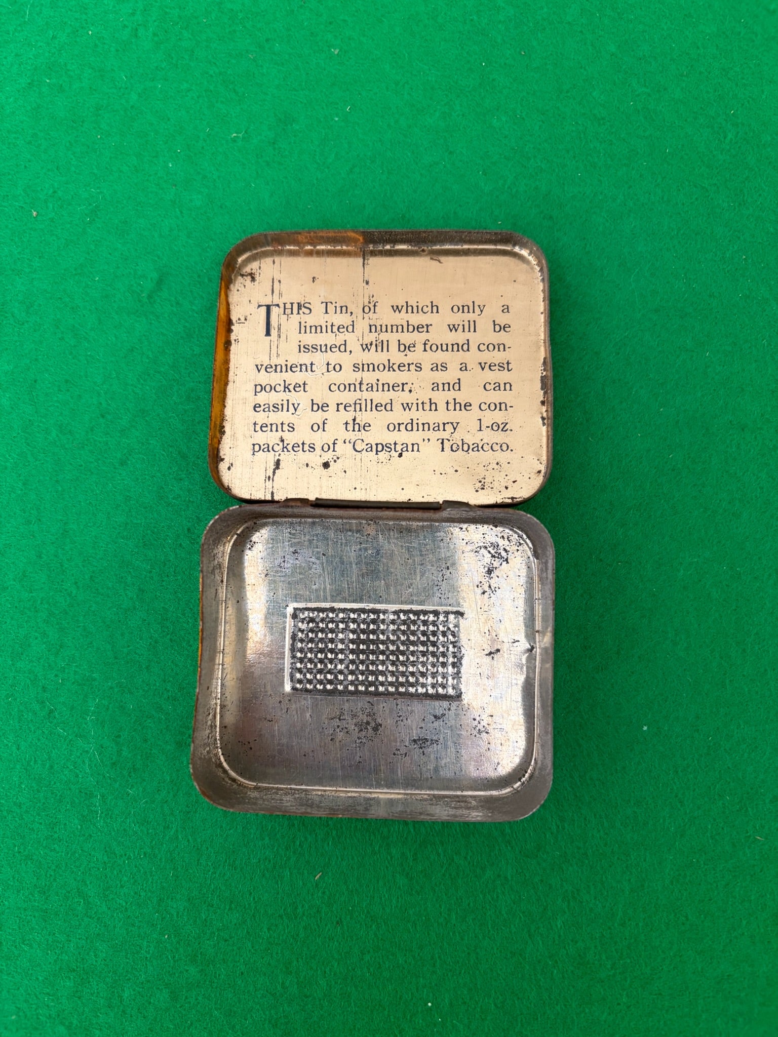 Selection of 1oz pocket tobacco tins (Price range: £20-£50)