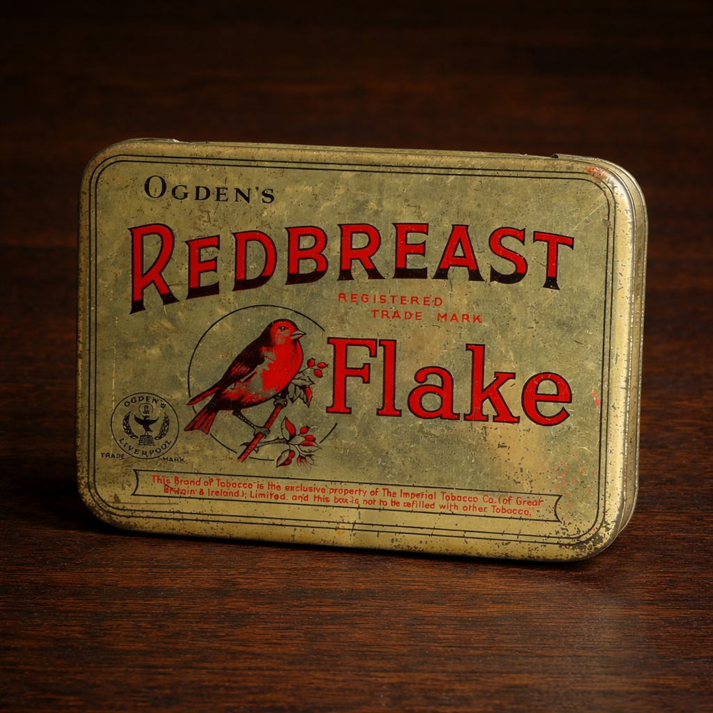 Red Breast Simple two-tone lithography